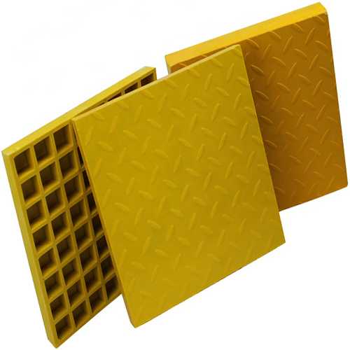 Grade De Fibra De Vidro Com Placa Xadrez Sólida
